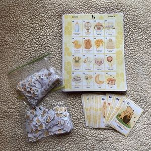 Winnie the Pooh: 85 Bilingual Large Lotería/Bingo Card & 54 Calling Card